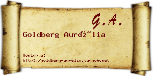 Goldberg Aurélia névjegykártya
